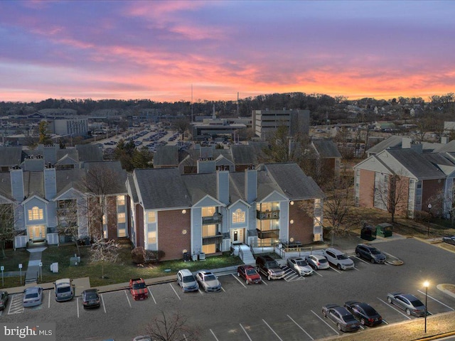 bird's eye view with a residential view