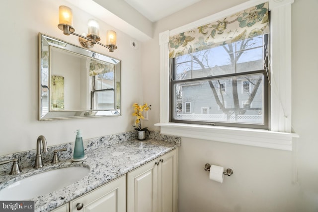 bathroom with vanity