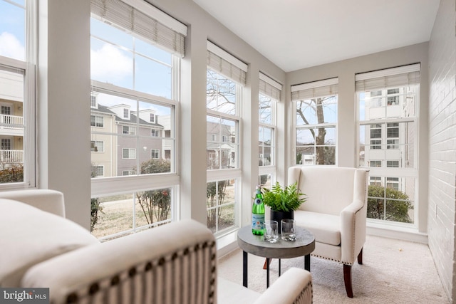 sunroom with a wealth of natural light