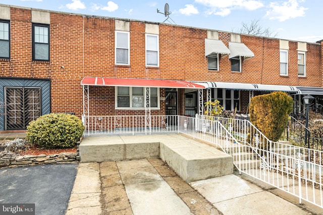 multi unit property with brick siding