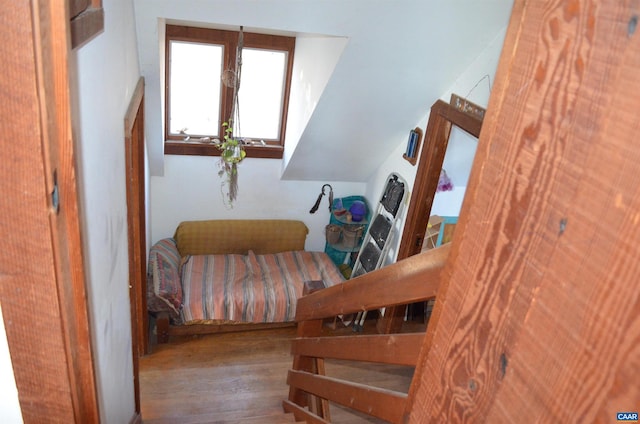 bedroom featuring wood finished floors