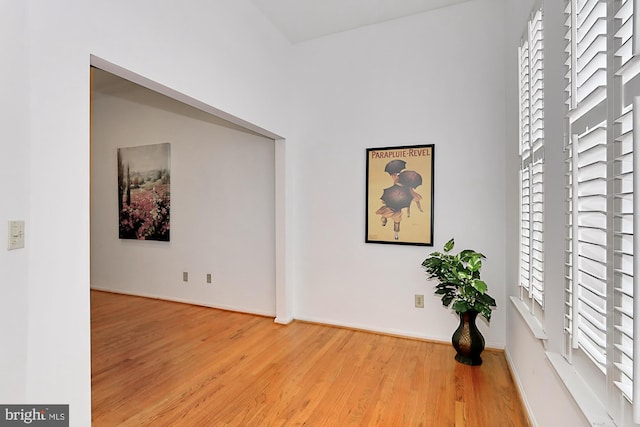 interior space featuring light wood-style floors