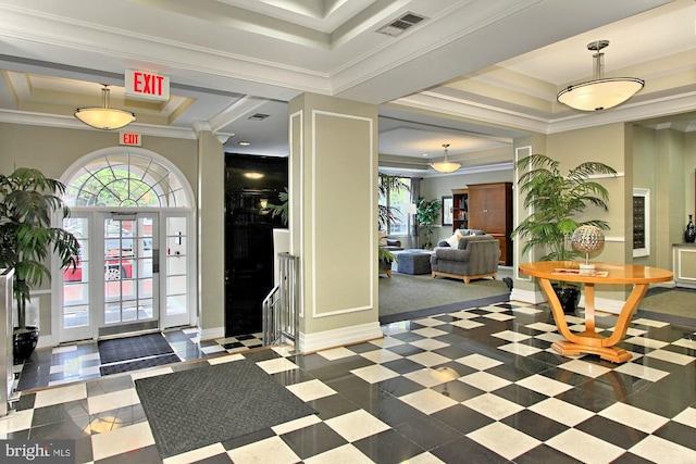 lobby with visible vents