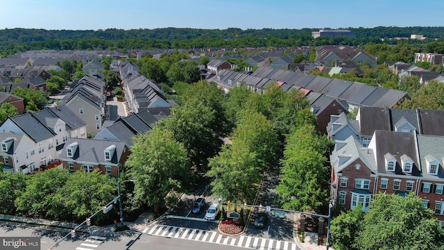 drone / aerial view featuring a residential view