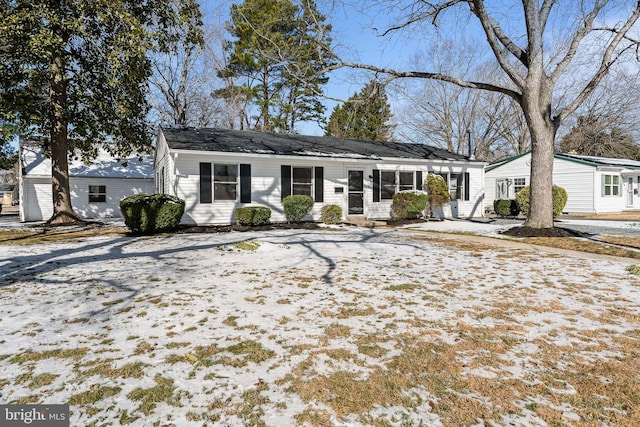 view of ranch-style house