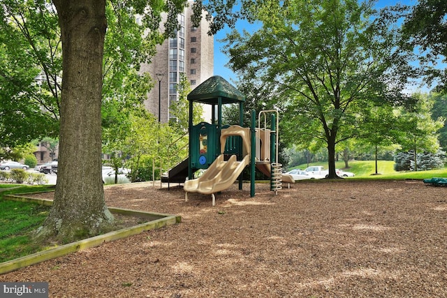 view of community jungle gym