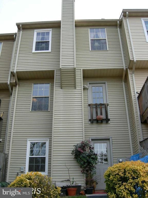 exterior space with a chimney