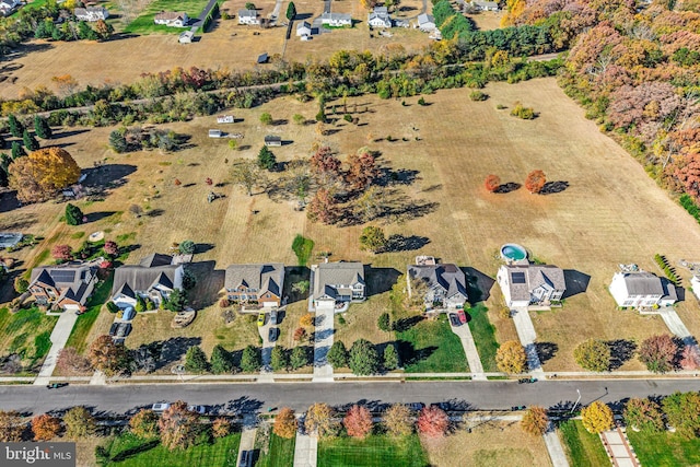 bird's eye view featuring a residential view