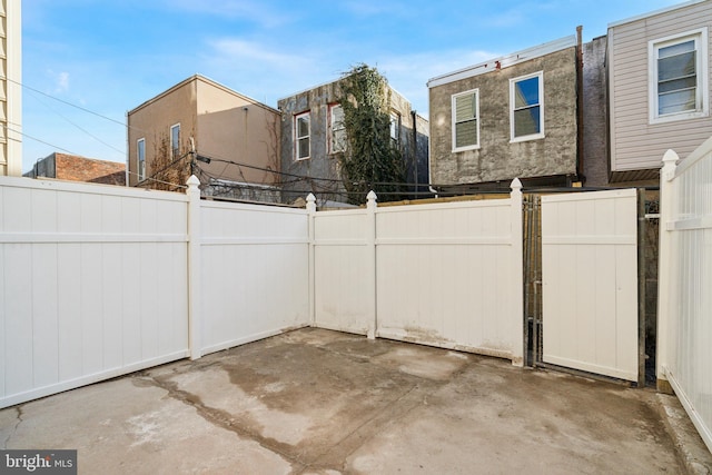 view of patio / terrace with a fenced backyard