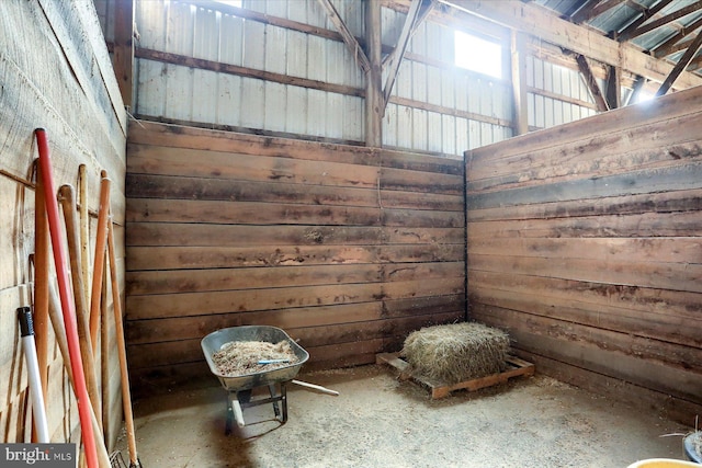 view of horse barn