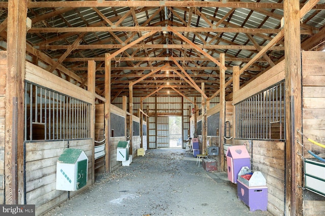 view of horse barn