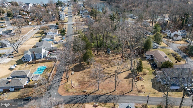 birds eye view of property featuring a residential view