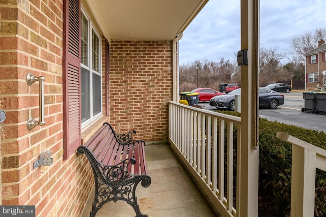 balcony with covered porch