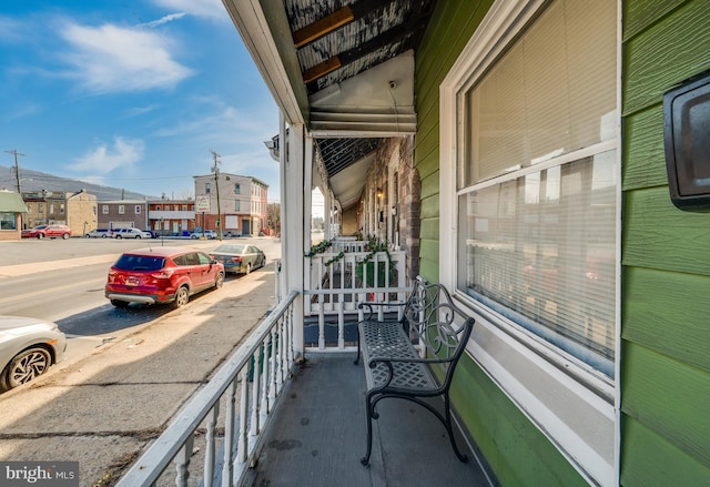 balcony with covered porch