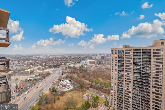 exterior space with a view of city