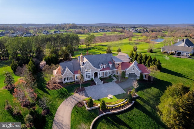 22577 Creighton Farms Dr, Leesburg, VA 20175 - aerial view with a water view