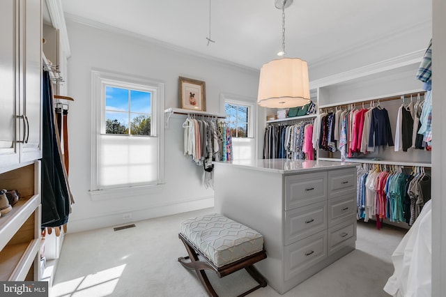 22577 Creighton Farms Dr, Leesburg, VA 20175 - spacious closet with light carpet and visible vents