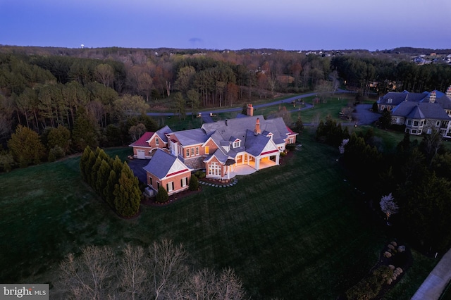 22577 Creighton Farms Dr, Leesburg, VA 20175 - bird's eye view with a view of trees