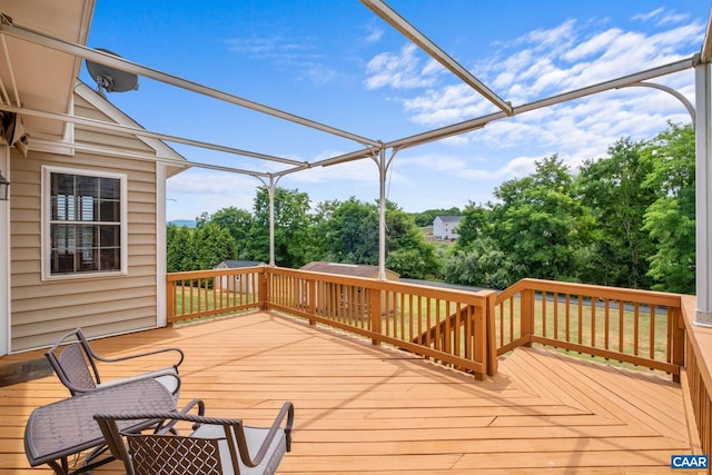 view of wooden terrace