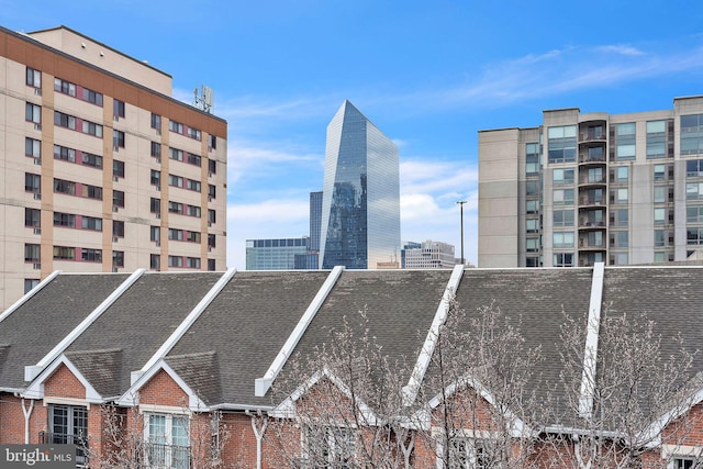 exterior space with a city view