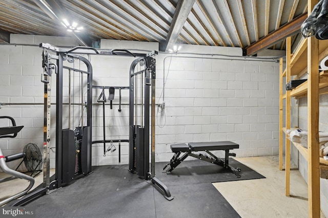 view of workout room