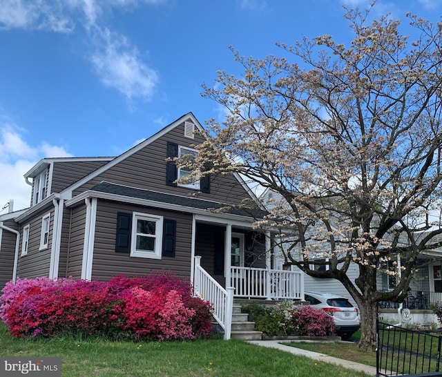 bungalow-style home featuring a porch