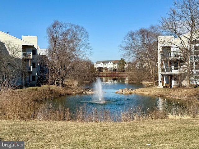 view of water feature