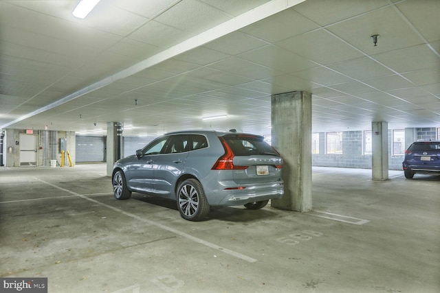 view of parking deck