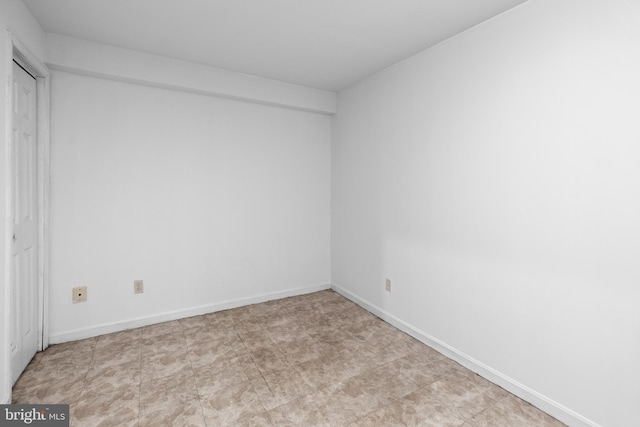 interior space with baseboards