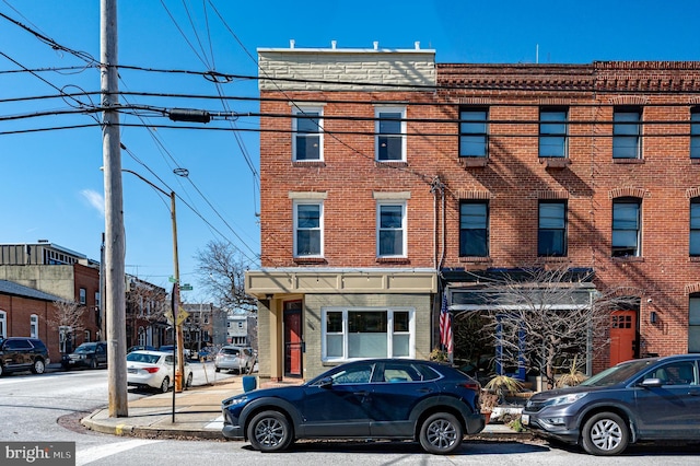 multi unit property with brick siding