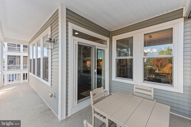 view of patio / terrace featuring a porch