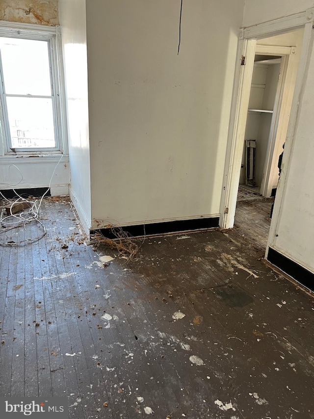 interior space featuring wood-type flooring