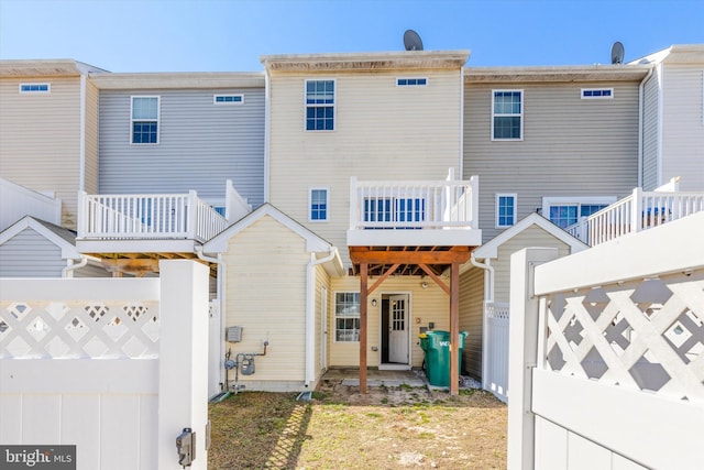 view of rear view of property