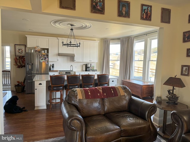 374 Finley Rd, Raphine, VA 24472 - living room featuring dark wood-style flooring and a healthy amount of sunlight