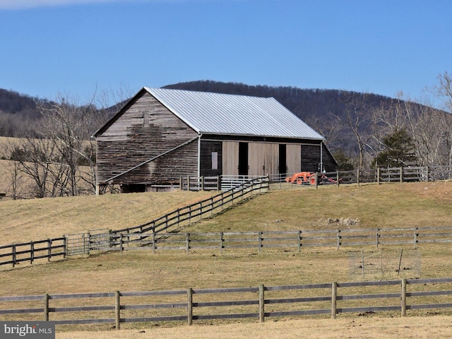 374 Finley Rd, Raphine, VA 24472 - exterior space featuring an exterior structure, an outbuilding, a rural view, and metal roof