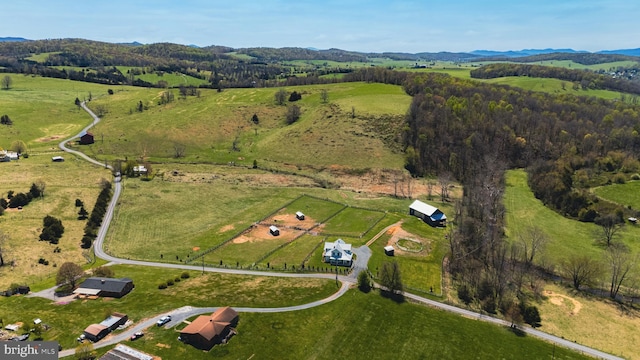 374 Finley Rd, Raphine, VA 24472 - drone / aerial view with a mountain view and a rural view