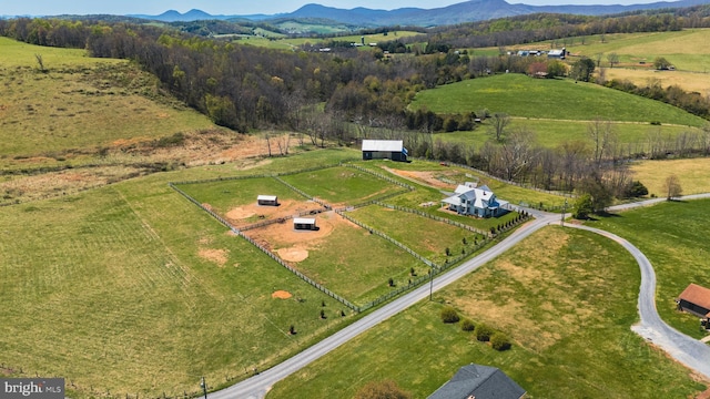 374 Finley Rd, Raphine, VA 24472 - bird's eye view with a rural view and a mountain view