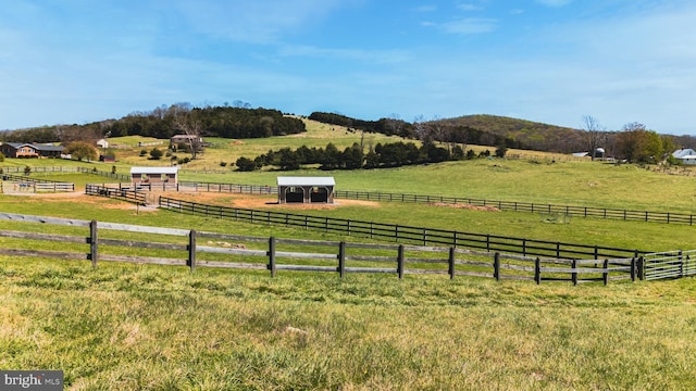 374 Finley Rd, Raphine, VA 24472 - exterior space with fence, a rural view, an outdoor structure, and an exterior structure
