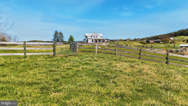 374 Finley Rd, Raphine, VA 24472 - view of yard with fence and a rural view