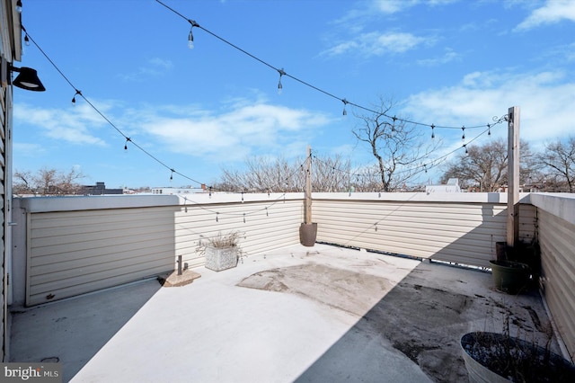 view of patio / terrace with a fenced backyard