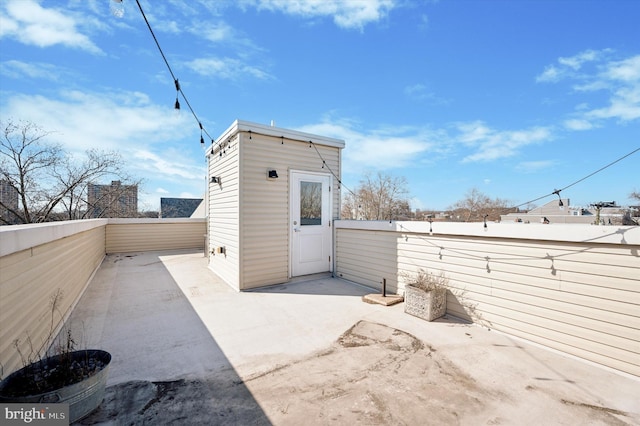 view of patio / terrace featuring a fenced backyard