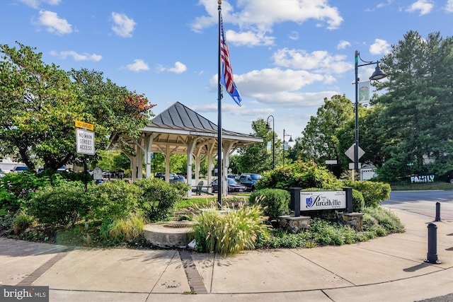 view of home's community with a gazebo