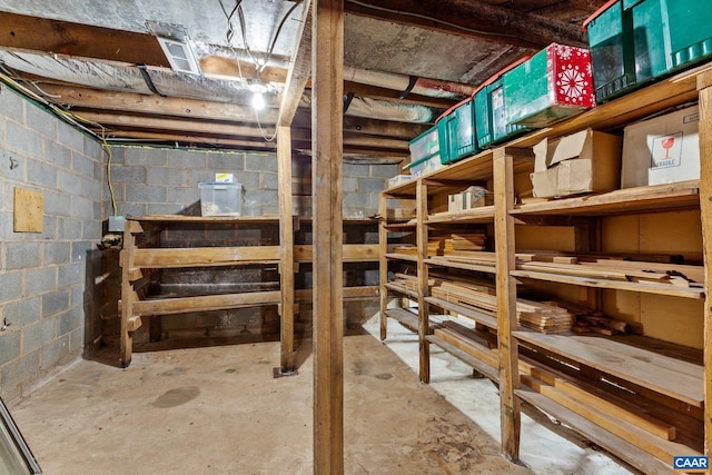 view of storage room