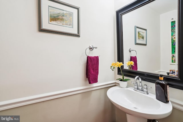 bathroom with a sink