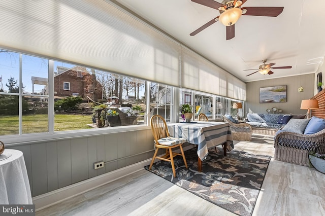 view of sunroom / solarium