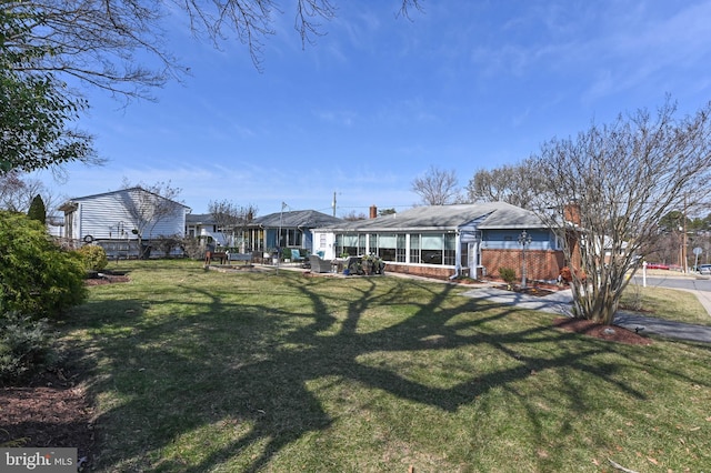 view of yard with a patio area