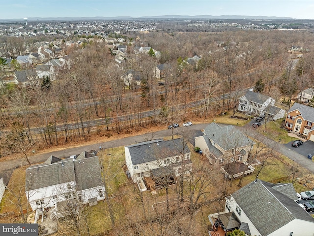 drone / aerial view featuring a residential view