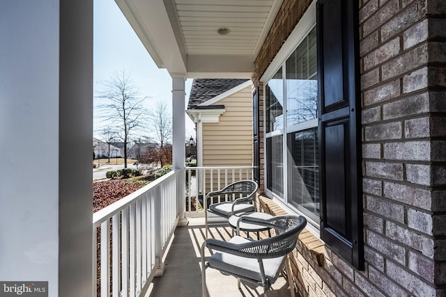 balcony with a porch