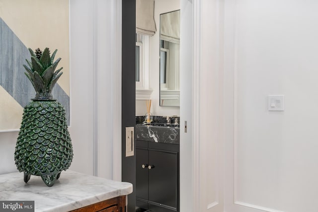 bathroom with vanity