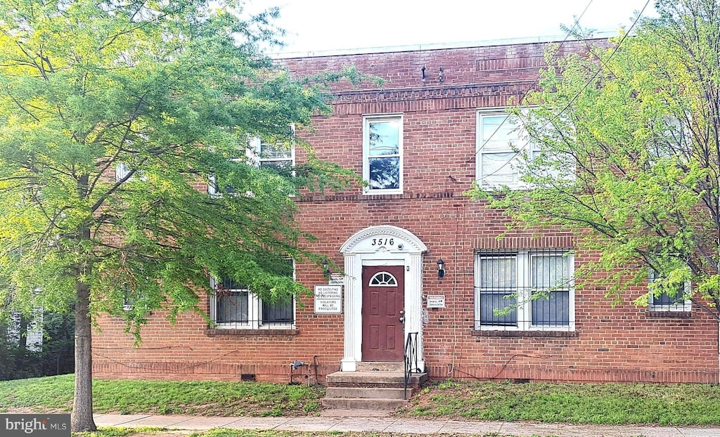 3516 Ely Pl SE, Washington, DC 20019 - view of front facade featuring crawl space and brick siding